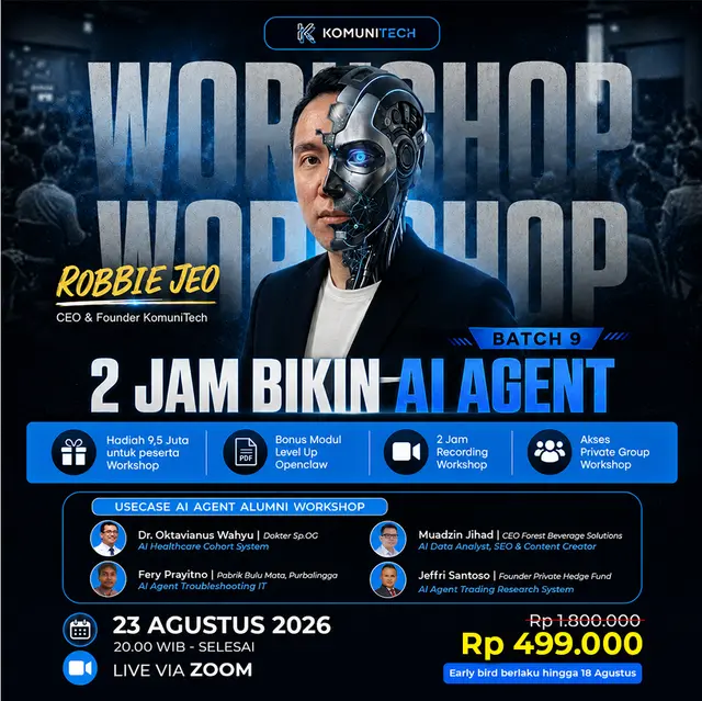 Komunitech Workshop Batch #9 - Workshop 2 Jam Bikin AI Agent