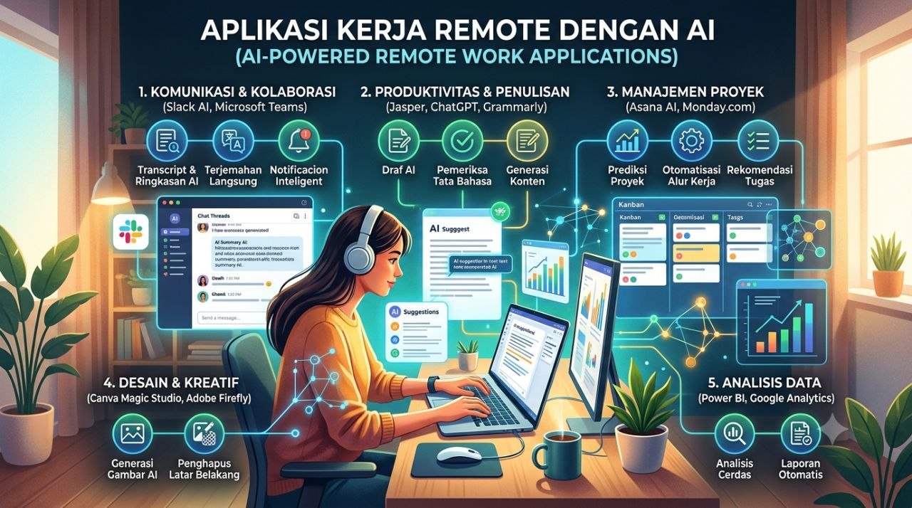 Gambar Aplikasi Kerja Remote Pakai AI by Komunitech AI