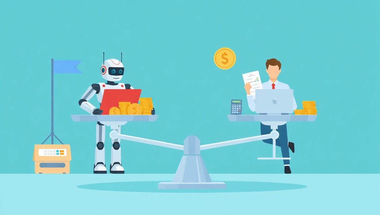 Gambar Biaya Karyawan AI vs Karyawan Manusia: Hitungan Jujur untuk Bisnis Indonesia (2026) 1 by Komunitech AI Gambar Biaya Karyawan AI vs Karyawan Manusia: Hitungan Jujur untuk Bisnis Indonesia (2026) by Komunitech AI