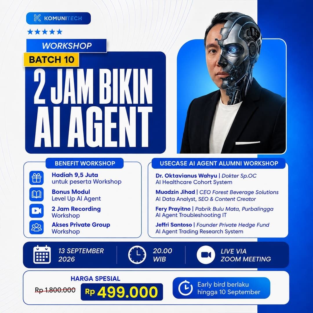 Komunitech Workshop Batch #10 - Workshop 2 Jam Bikin AI Agent