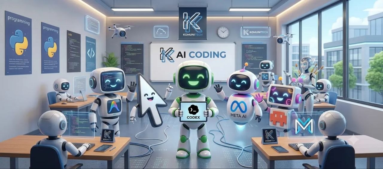Gambar OpenAI Codex vs Claude Code, Cursor, dan Gemini: Mana Coding Agent yang Lebih Cocok di 2026? 1 by Komunitech AI Gambar OpenAI Codex vs Claude Code, Cursor, dan Gemini: Mana Coding Agent yang Lebih Cocok di 2026? by Komunitech AI