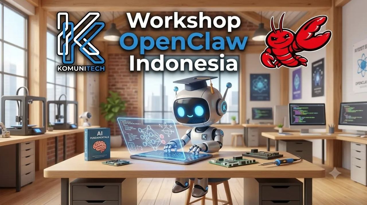Gambar Workshop OpenClaw Indonesia, Kenapa Komunitech Pakai untuk Kursus AI? by Komunitech AI