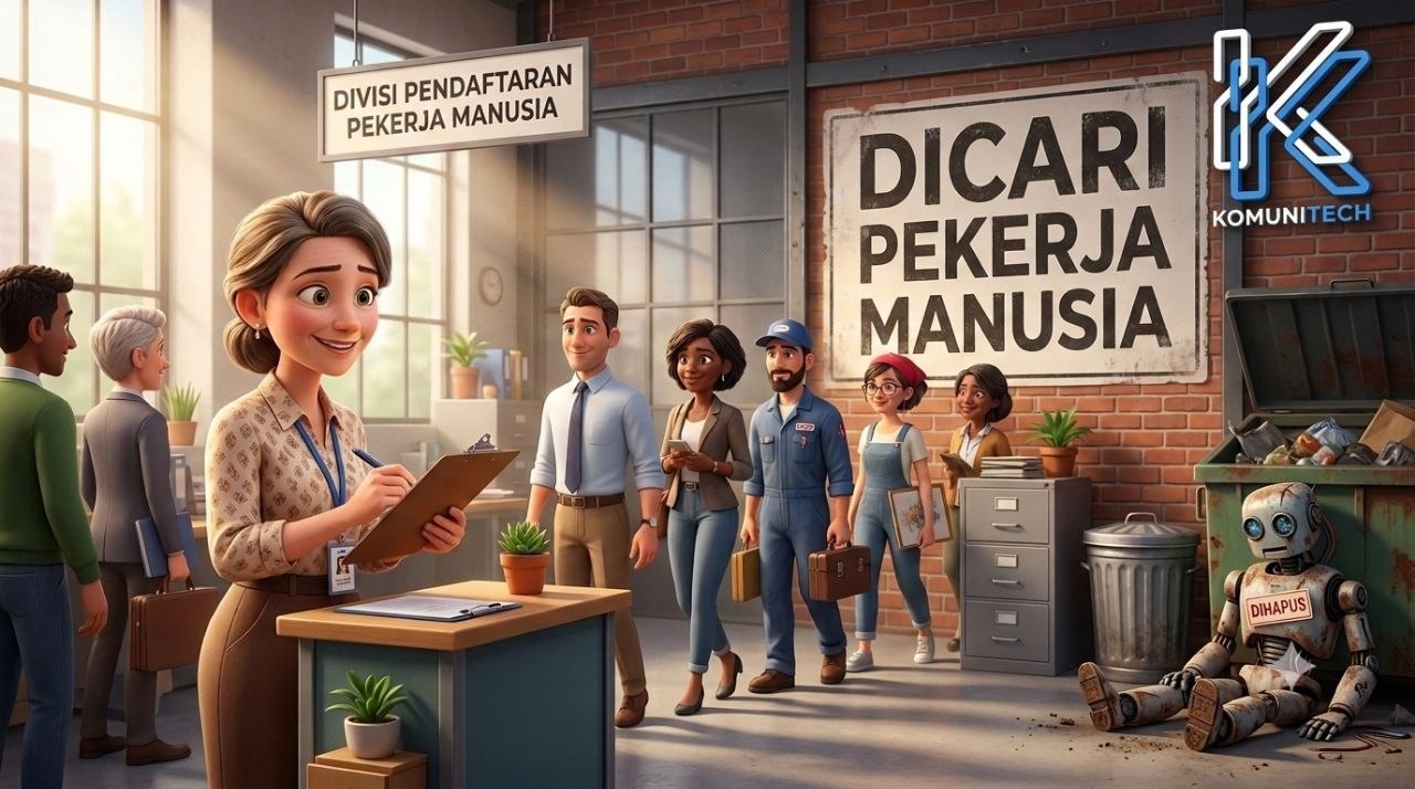 Gambar Dulu Pecat Karyawan Demi AI, Kini Perusahaan Menyesal (Pelajaran buat Startup) 1 by Komunitech AI Dulu pecat karyawan demi ai menyesal hero - Dulu Pecat Karyawan Demi AI, Kini Perusahaan Menyesal (Pelajaran buat Startup)