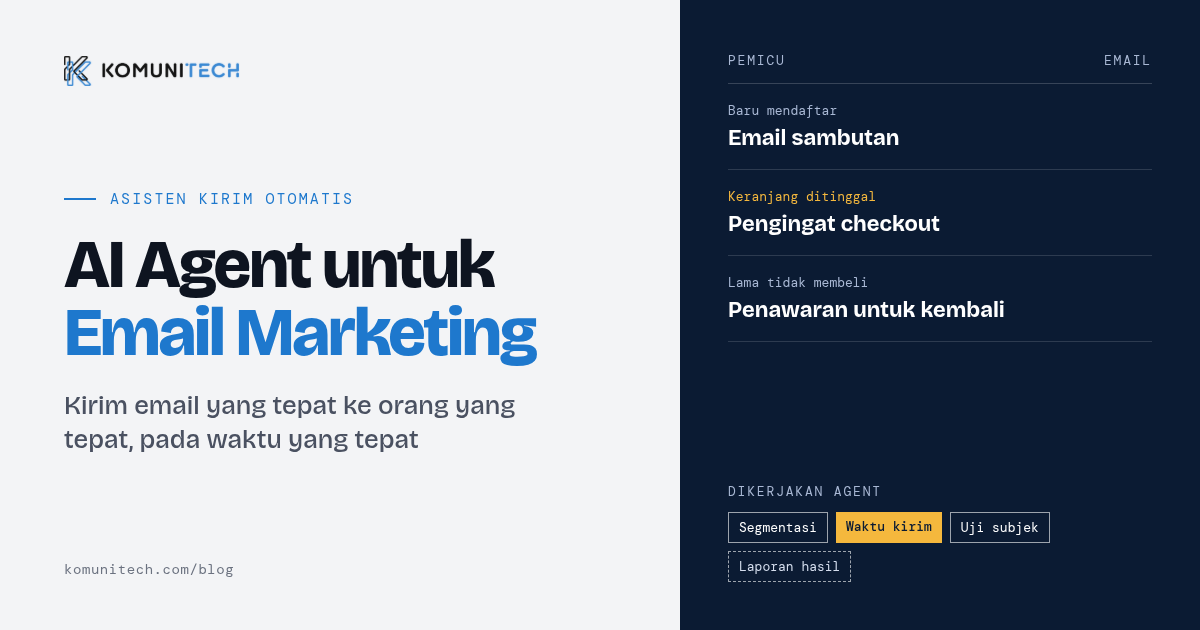 AI Agent untuk Email Marketing@1x - AI Agent untuk Email Marketing: Asisten Kirim Otomatis (2026)