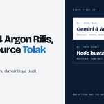 Gemini 4 Argon & Open Source Tolak Kode AI@1x