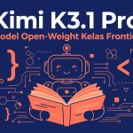 Banner artikel Kimi K3.1 Pro, model AI open-weight kelas frontier dari Moonshot AI