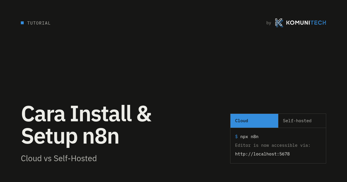 Cara install n8n hero - Cara Install n8n: Panduan Cloud dan Self-Hosted untuk Pemula