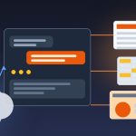 Ilustrasi Claude Cowork: panel percakapan yang menghasilkan dokumen, spreadsheet, dan slide, dengan tugas berjalan di cloud