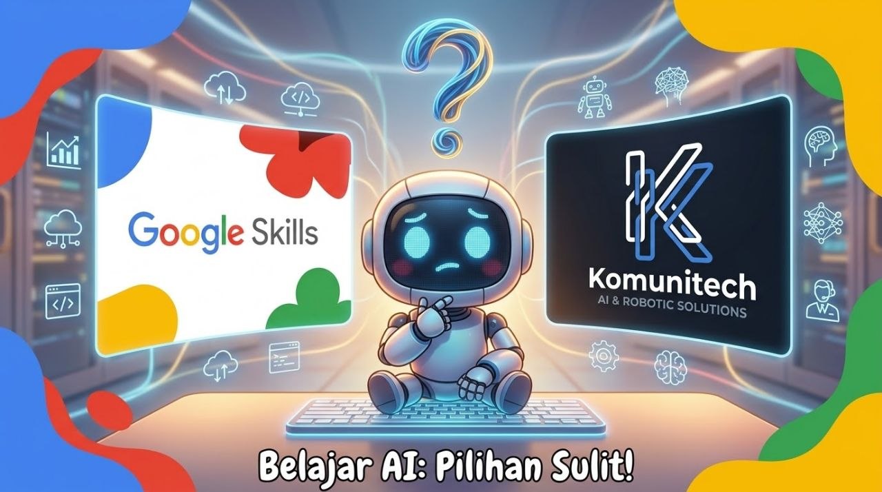 Gambar Google Skills: Apa Itu, Gratis atau Bayar, dan Cocok untuk Siapa? (2026) 1 by Komunitech AI Google skills apa itu hero - Google Skills: Apa Itu, Gratis atau Bayar, dan Cocok untuk Siapa? (2026)