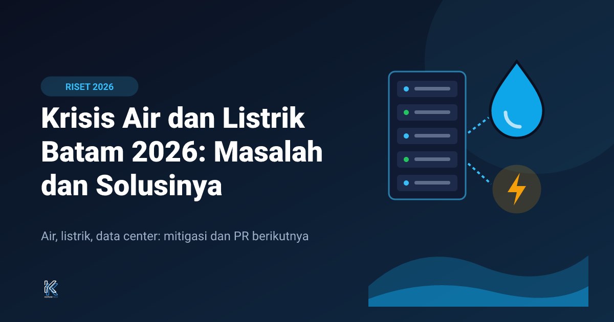 Gambar Krisis Air dan Listrik Batam 2026: Apa yang Terjadi dan Solusi yang Sudah Jalan 1 by Komunitech AI Gambar Krisis Air dan Listrik Batam 2026: Apa yang Terjadi dan Solusi yang Sudah Jalan by Komunitech AI
