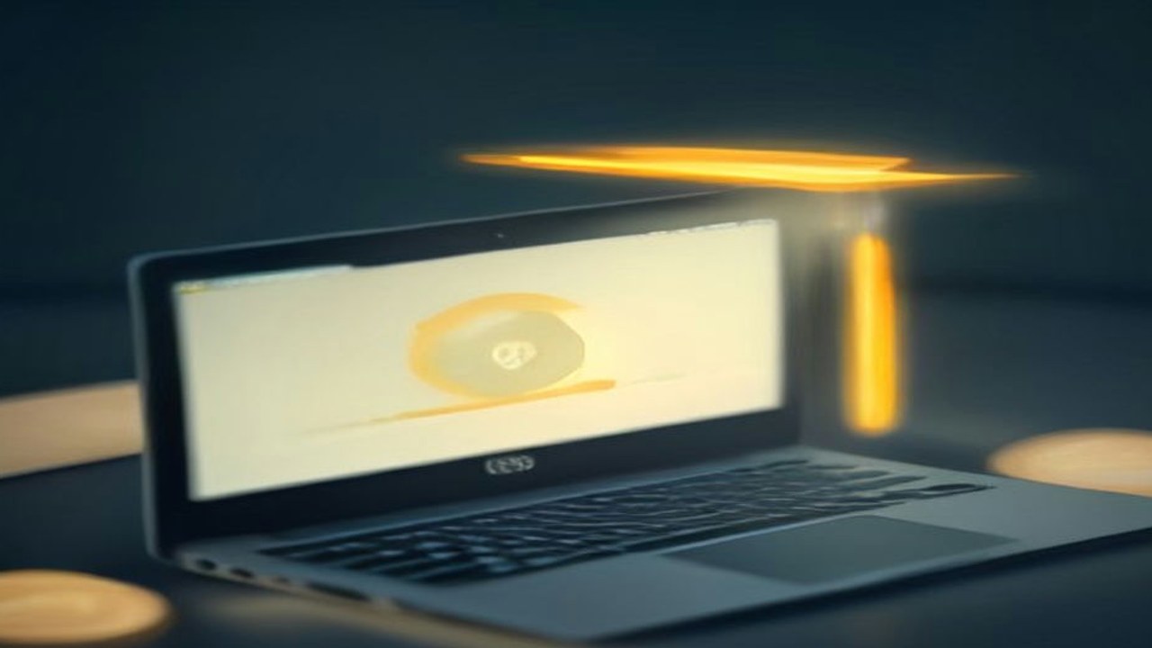 Gambar OpenAI API Key: Cara Bikin, Isi Saldo, dan Pakai di AI Agent (2026) 1 by Komunitech AI Ilustrasi kunci digital di atas laptop untuk panduan OpenAI API key