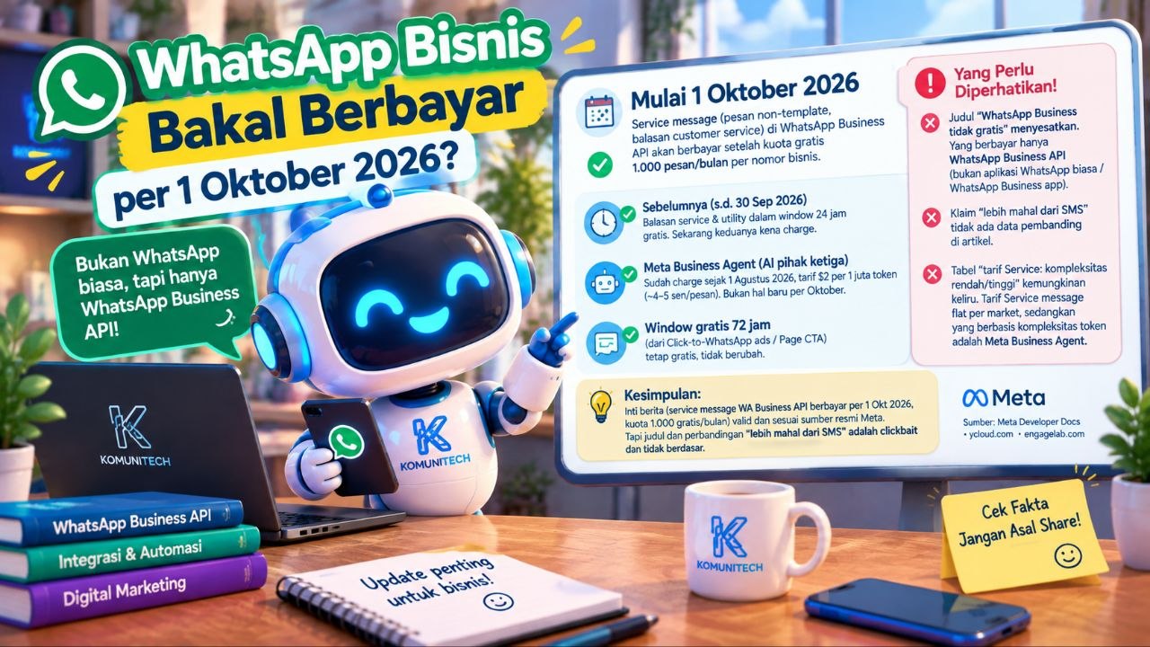 Whatsapp business tarif 1 oktober 2026 hero - WhatsApp Business Masih Gratis? Fakta Tarif Baru Meta per 1 Oktober 2026